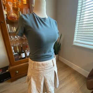 SKIMS Slate Blue Short Sleeve Tee